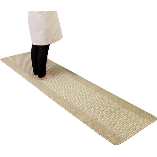 オカ OKA 優踏生洗いやすい キッチンマット 約60 252cm ベージュ 洗える 軽量 滑り止め クッション 5,902円