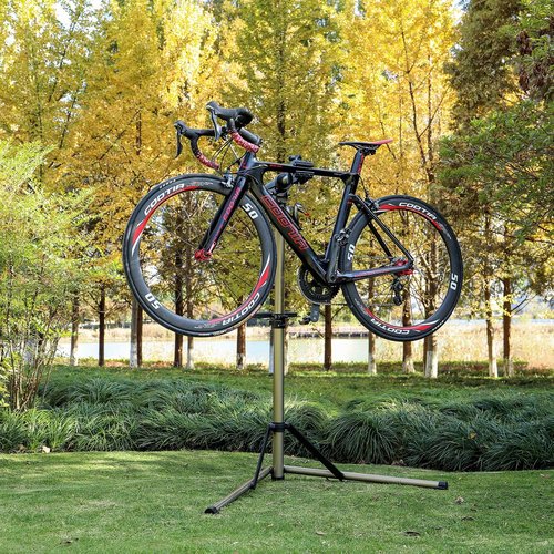CXWXC 自転車 メンテナンススタンド 安定感 高さ 付 軽量 コンパクト 収納、持ち運びに便利 RS-100