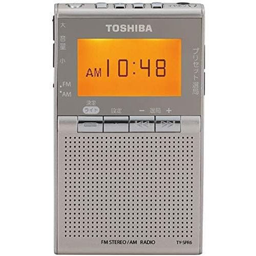 東芝 広広としたFM／AM衣嚢ラジオ受信機TOSHIBA TY-SPR6-N