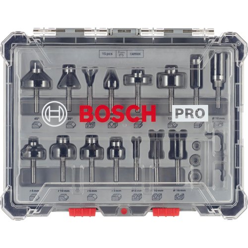ボッシュ BOSCH ルーター・トリマービットセット 15種・15本入 2607017471_1