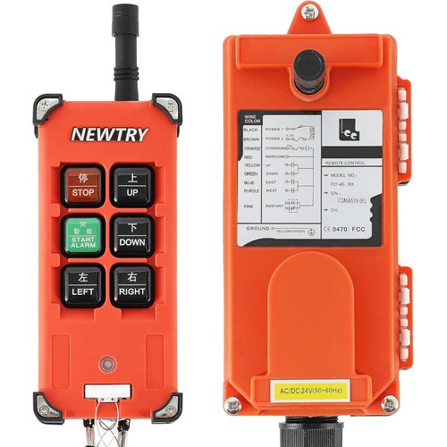 NEWTRY F21-4S ワイヤレスリモコン クレー 無線 送信機*1＋受信機*1 六つの機能ボタン 24V