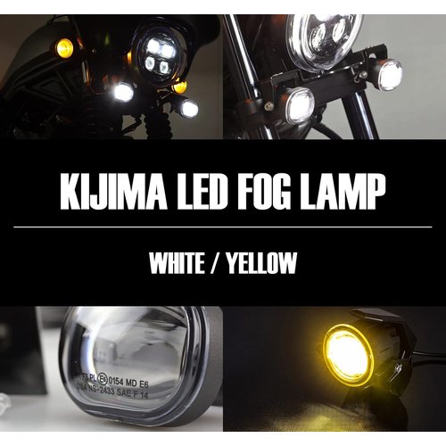 キジマ Kijima バイクパーツ フォグランプキット P67 5000-6200K ホワイト 205-6152_1