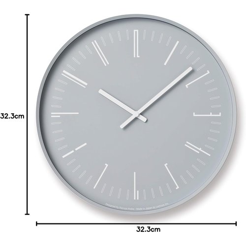 レムノス 掛け時計 ドローウォールクロック アナログ wall clock KK18-13 GY Lemnos_2