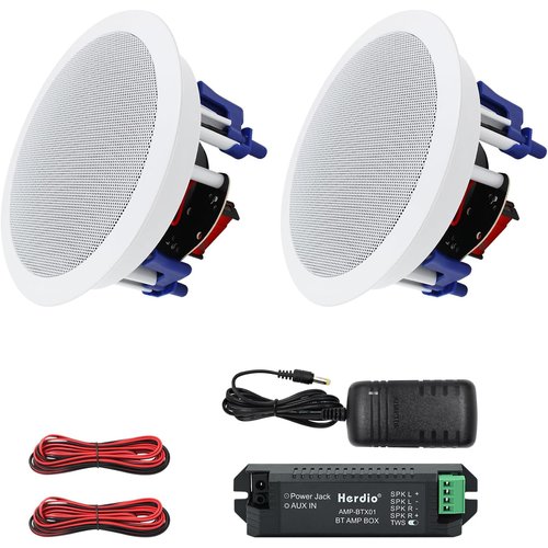 Herdio 300W Bluetooth 上昇限度埋め込 ド型／1本 白いこと 18.5糎 8Ω 上昇限度金棒引き