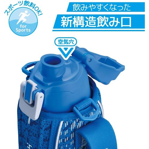 サーモス 水筒 真空断熱スポーツボトル 1L ブルーシルバー 保冷専用 FHT-1001F BLSL_4