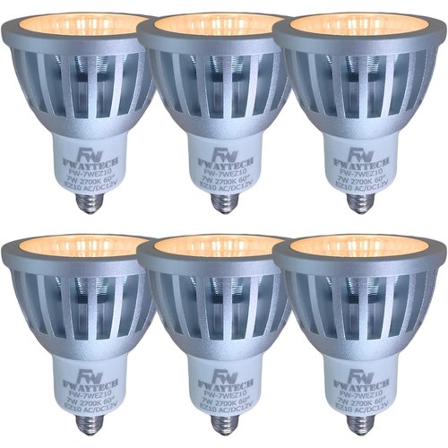 ez10 led電球 12V COB7W JR50ダイ 球色相当 2700K 7W EZ10口金 60度 6個