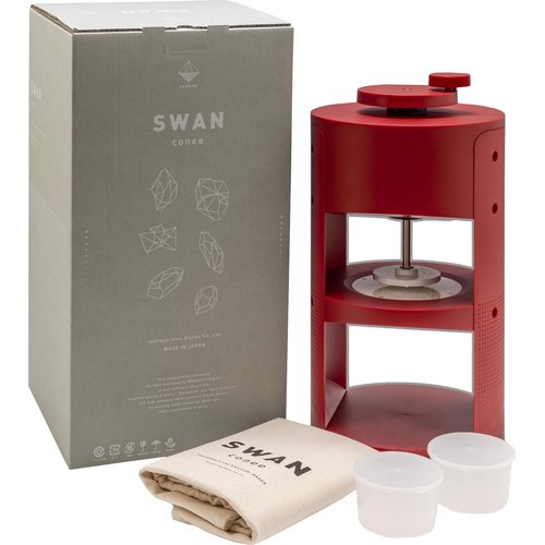 池永鉄工 SWAN印のかき氷器 conee 手動 かき き氷機 氷削機 ふわふわ氷 専用製氷カップ2個付き日本製