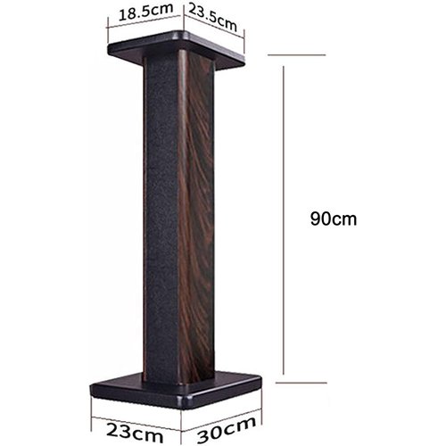 BQKOZFIN スピーカースタンド 高さ90cm ス 製 2台1組 天板18.5×23.5cm 耐荷重50kg_1