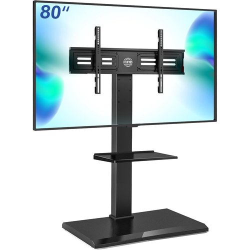 FITUEYES テレビスタンド 大型テレビ台 壁寄せ 能 首振り可能 耐荷重50kg 収納可能 鉄製 ブラック 11,850円