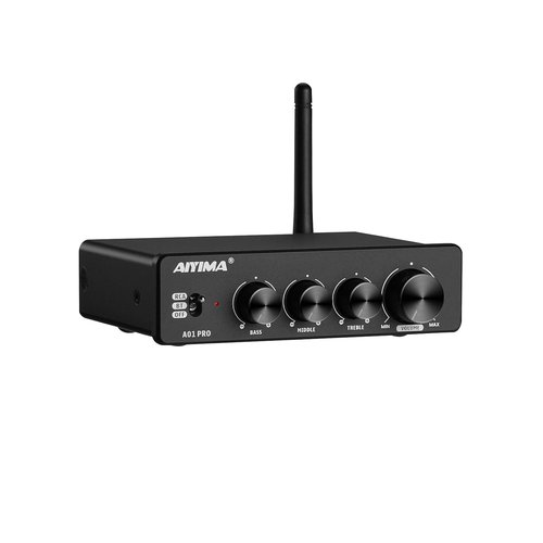AIYIMA A01 Pro 100W x 2 アンプ 力付き DC12-24V DC 24V 電源アダプタ付き