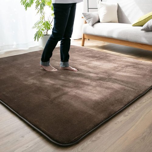 布団と寝具専門店カラーズ 低反発ラグマット ブラウン 0×250cm 約3畳 A712-TH250MAT-BR