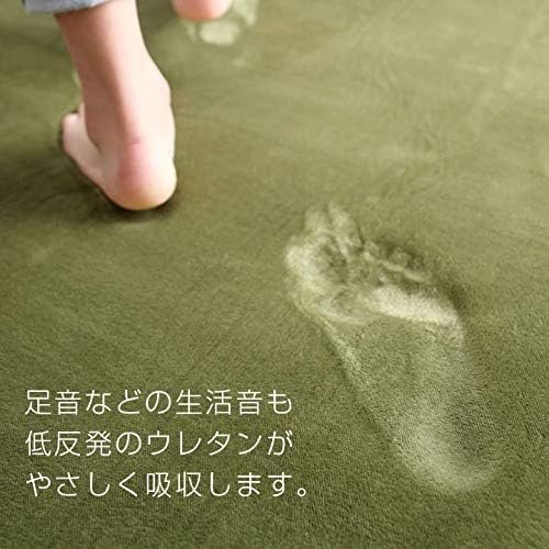 布団と寝具専門店カラーズ 低反発ラグマット ブラウン 0×250cm 約3畳 A712-TH250MAT-BR_2