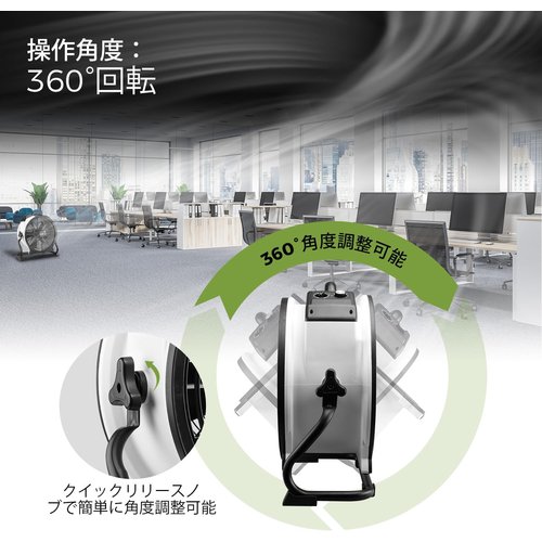 XPOWER FC-420 ホワイト18インチ内蔵密閉 フェッショナル空気循環 