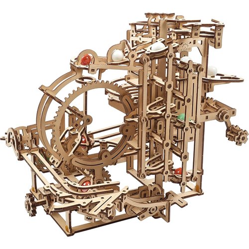 Ugears マーブルランステップホイスト70156 木製パズル 工作 模型 接着剤工具不要 大人 子供
