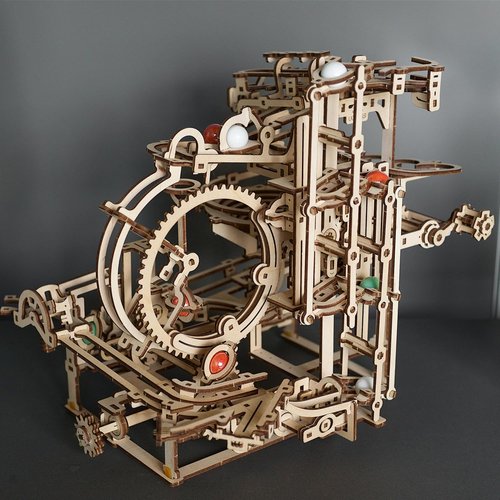 Ugears マーブルランステップホイスト70156 木製パズル 工作 模型 接着剤工具不要 大人 子供_6