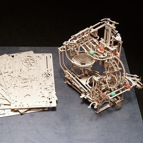 Ugears マーブルランステップホイスト70156 木製パズル 工作 模型 接着剤工具不要 大人 子供_8