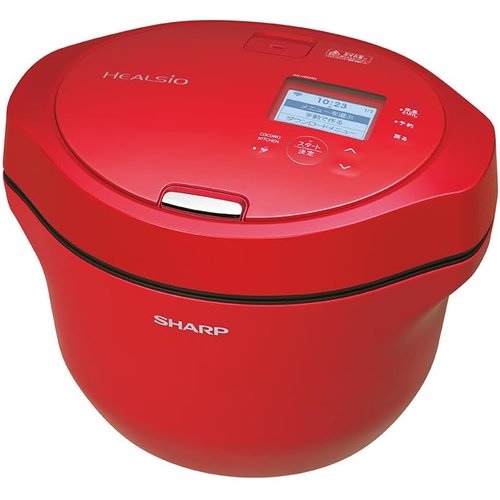 シャープ ヘルシオ ホットクック 水なし 自動調理鍋 レッド2.4L 2〜6人 