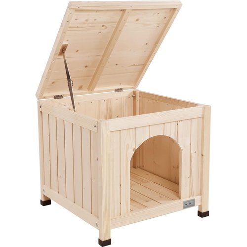 petsfit 犬小屋 猫小屋 ペットハウス 天然木 犬舎 猫舎 木製ゲージ 小型犬 おしゃれ 屋内 ベージュ