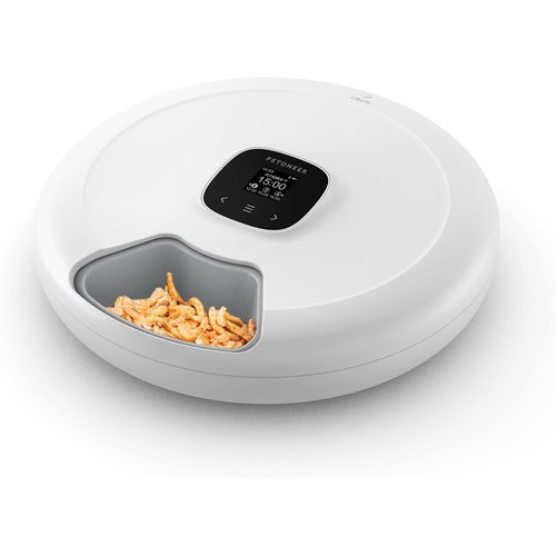 Petoneer NutriSpin 6 Meal P 犬猫お留守番対策 お手入れ簡単 自動餌やり機 ペット用品