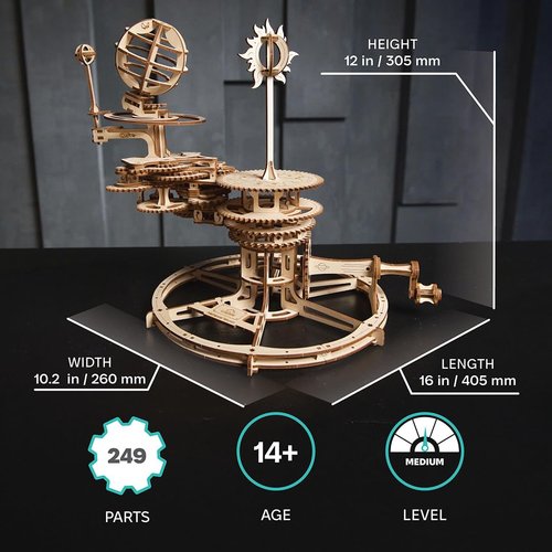 Ugears メカニカルテルリオン 70167 木製パズル 工作 模型 接着剤工具不要 大人 子供_1