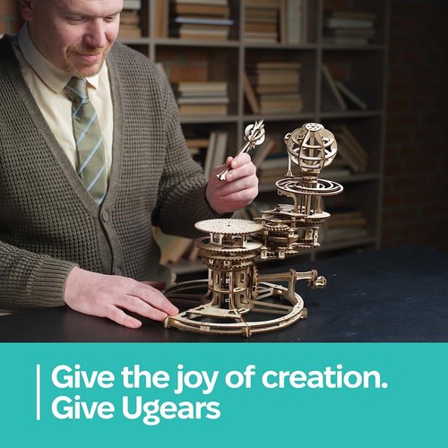 Ugears メカニカルテルリオン 70167 木製パズル 工作 模型 接着剤工具不要 大人 子供_5