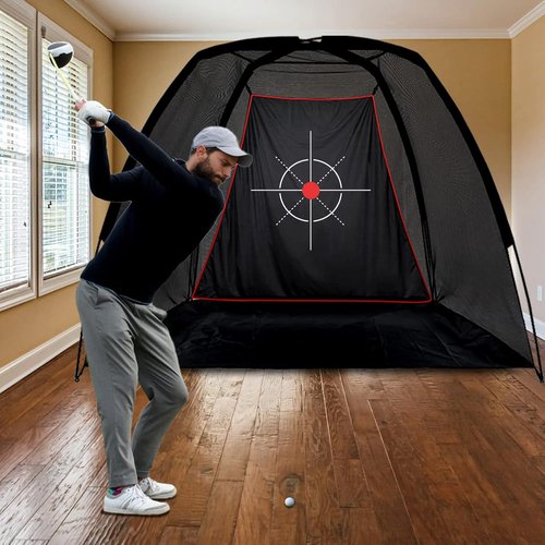 ゴルフネット ゴルフ練習ネット 練習用 屋外 室内 ス ×1.8m×1.5m ターゲット付き キャリーバッグ付き_4