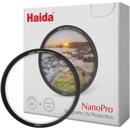 Haida マグネット UVフィルター 67mm 磁気 フィルター レンズフィルター 超薄 アダプターリング付き