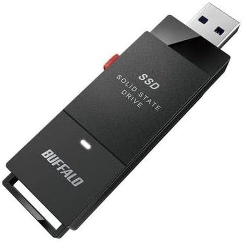 SSD-SCT1.0U3-BA ブラック ケーブルレス ポータブルSSD 1TB
