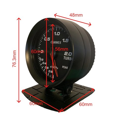 CAMMUS ブースト計 ブーストゲージ 60？ OBD2 マルチカラー切替機能付 BMW、MINI_1