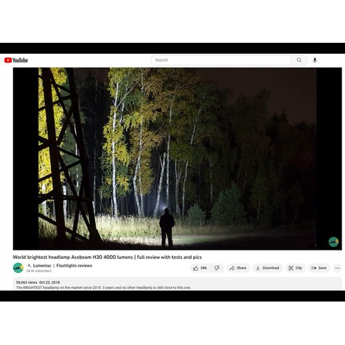 ACEBEAM H30 LED ヘッドライト 明るい 用 頭につける ライト クールホワイト6500K+赤+緑_4