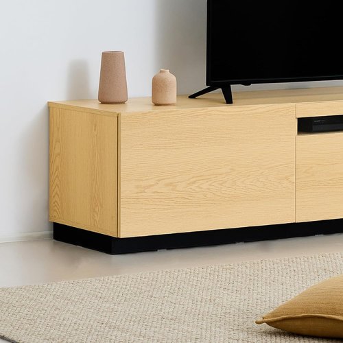 VENTOTA テレビ台 ローボード 幅60cm 最大 調 リビング enfrit ナチュラル フラップ扉タイプ