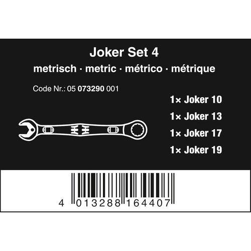 Wera ヴェラ 05073290001 ｜ 6000 ションラチェットレンチセット 4本セット ブリスター仕様_1