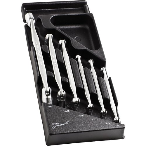ファコム ソケットレンチセット 両口 工具 6Pc. チ トレイセット 6-17mm MOD.66A-1 FA