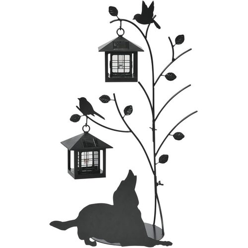 セトクラフト シルエットソーラー Tree&Dog 2灯 SI-1955-1300 高さ:約66.5cm