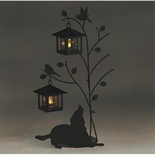 セトクラフト シルエットソーラー Tree&Dog 2灯 SI-1955-1300 高さ:約66.5cm_2