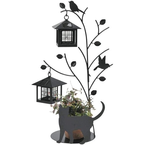 セトクラフト シルエットソーラー Tree&Cat 2灯 SI-1956-1300 高さ:約65.4cm