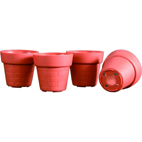 日本ポリ鉢販売 Japan Porihachi Han リ鉢 一寸鉢 4000鉢入 NI-105 茶 4000入