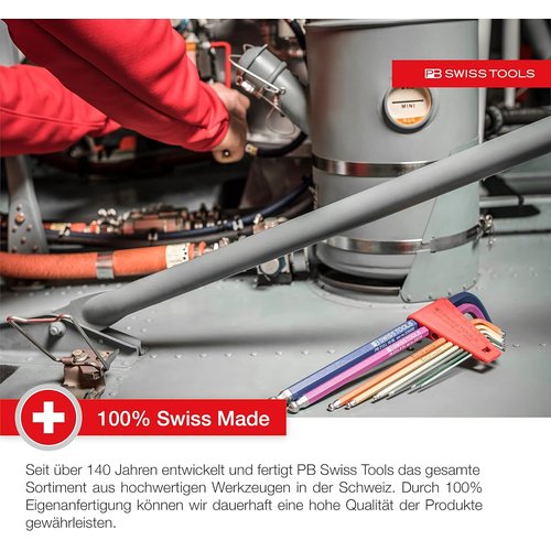 PB SWISS TOOLS マルチアングルレインボー六角レンチセット 2222LH-10RBCN_5
