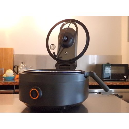 アイネクス 電気調理鍋 3.5L 炒め／低温／無水／煮 調理 レシピブック付 ガラス蓋 ブラック AX-C1BN