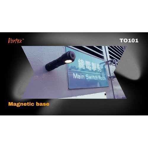 Vortex TO101 2 in 1作業用および緊急 ク7／24側面照明磁気ベース