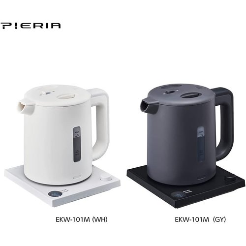 ドウシシャ 電気ケトル 1.0L 1℃単位の温度設定 グレー ピエリア