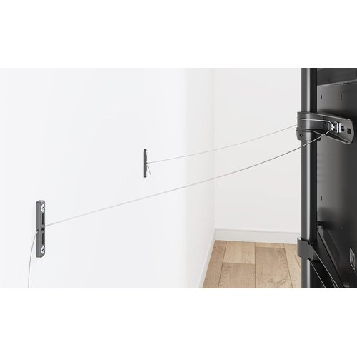 DMM.make DISPLAY／TVスタンド テレビ 左右180°回転 木目3脚 ブラウン