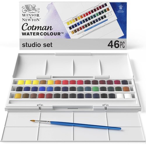 Winsor & Newton ウィンザー&ニュートン タジオセット ハーフパン 40色セット 18909471