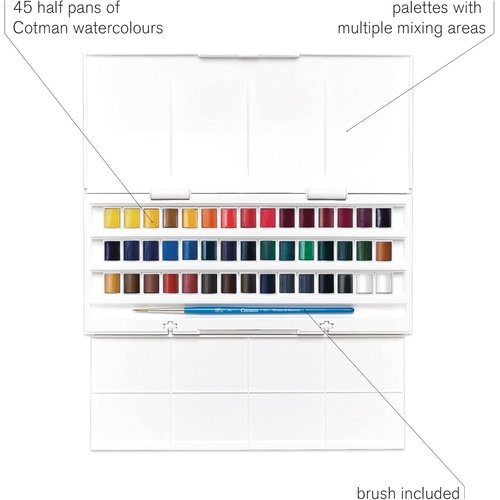 Winsor & Newton ウィンザー&ニュートン タジオセット ハーフパン 40色セット 18909471_4