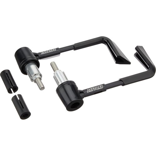デイトナ Daytona バイク用 レバーガード 汎用 ル内径φ14-19適合 左右セット ブラック 92449