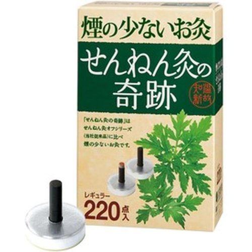 2箱セット 煙の少ないお灸 せんねん灸の奇跡 レギュラー 220点入×2箱 計440点