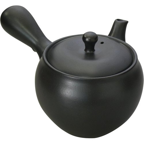 萬古焼 優美 急須 2.5号 化粧箱入 漆黒 0977-4190