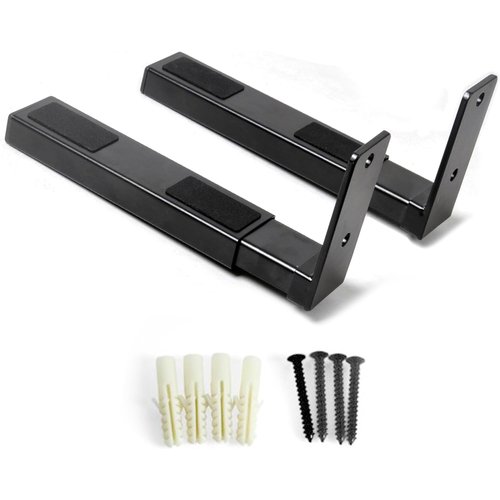 Pyle スピーカー壁マウント スピーカースタンド ペ 延長可能 耐荷重110ポンド ブラック PSTNDW17