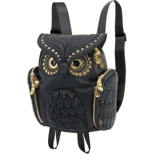 MORN CREATIONS ミミズククラシック レディース ファー グロー ブラック