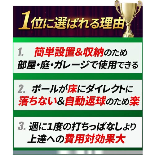 ゴルフネット 安心の20年実績 Spornia 自宅で 置簡単 練習器具 スポーニア レギュラー - 215cm_1